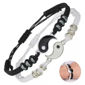 Par de Pulseras Yin Yang