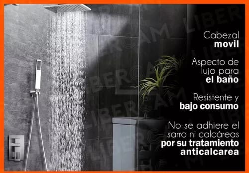 Ducha Cuadrada Inoxidable + Brazo Acabado Brillante - Image 4