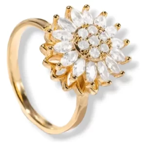 Anillo Giratorio Ajustable Girasol Anti Estrés