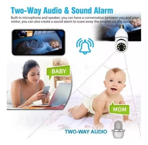 Camara Foco Wifi Visión Nocturna HD - Image 4