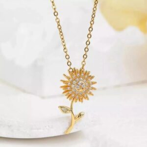 Cadena Giratoria Girasol Anti Estrés