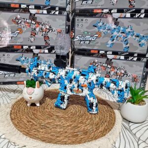 Pistola Ametralladora de Balas de Hidrogel + Silenciador Luminoso + Cargador USB