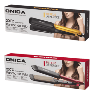 Plancha de Pelo Onica Rosa y Dorada