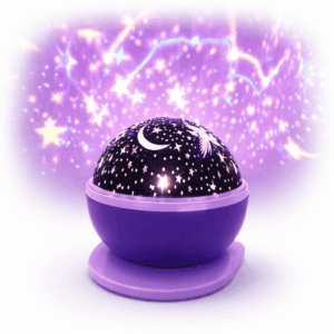 Velador Proyector de Estrellas Giratorio 3D