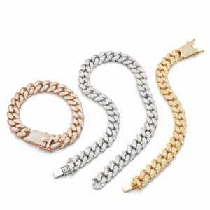 Pulseras Cubanas Iced - Simil Diamante