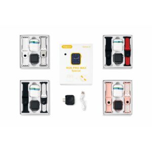 Combo Reloj Smartwatch W26 PRO + Auriculares + 2 Mallas